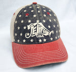 Load image into Gallery viewer, Jelifish USA ‘Merica Legacy Old Trucker Hat
