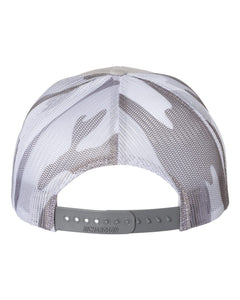 Jelifish USA Embroidered Richardson 112 Trucker Hat in Silver / Grey Camo