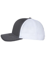 Load image into Gallery viewer, Jelifish USA Embroidered Richardson 112 Trucker Hat in Charcoal Grey / White
