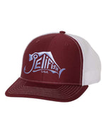 Load image into Gallery viewer, Jelifish USA Hat - Richardson 112 in Maroon / White
