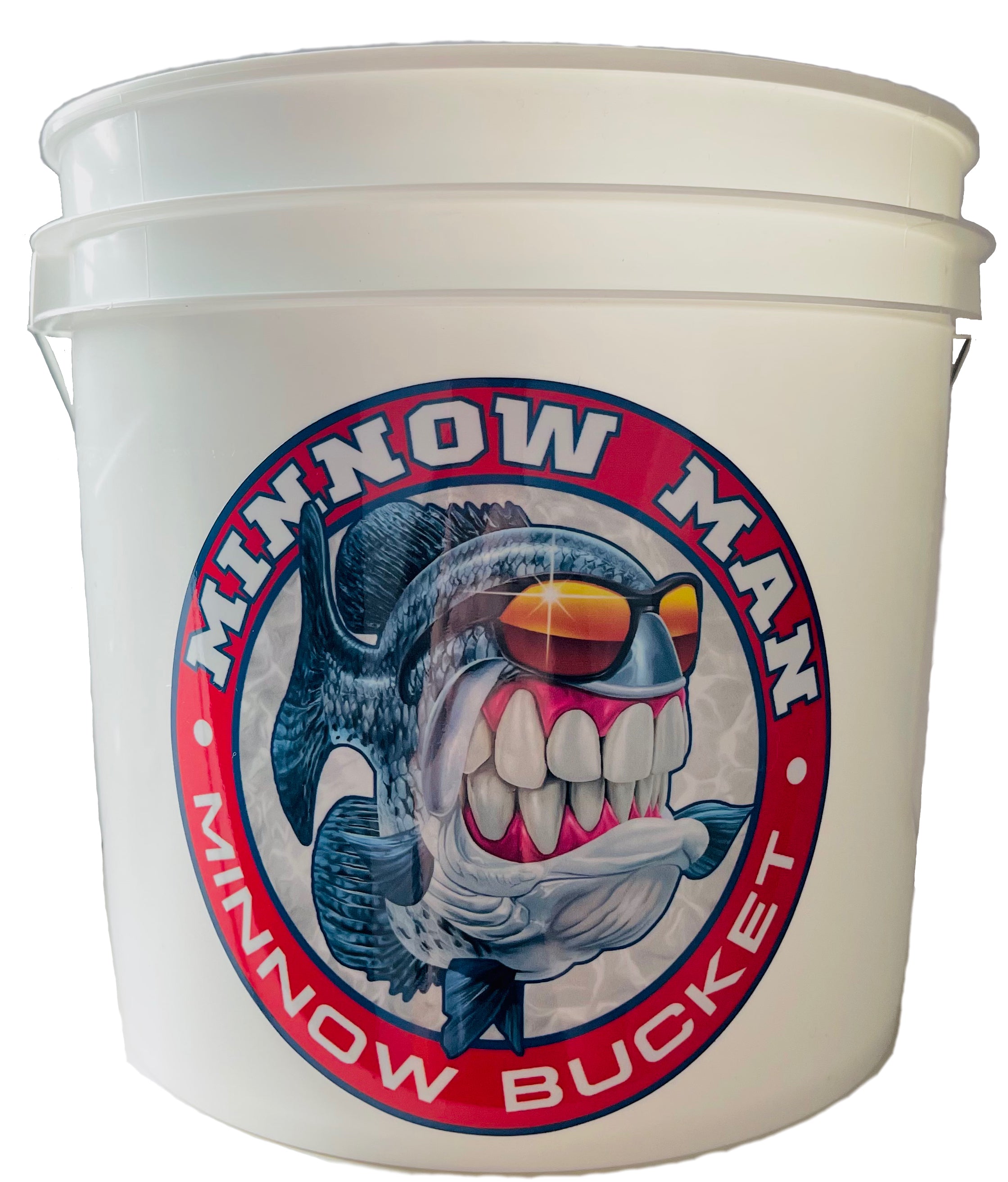 The Mr. Crappie® Minnow Man - Minnow Bucket DOES NOT come with a lid at this time.